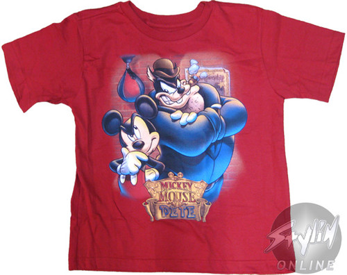 Mickey Mouse and Pete Youth T-Shirt