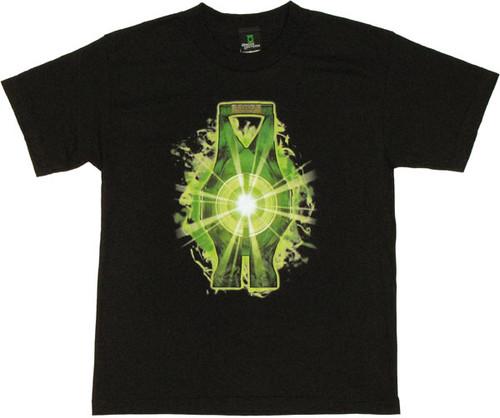 Green Lantern Movie Battery Youth T Shirt Green Lantern Movie Battery Youth T Shirt