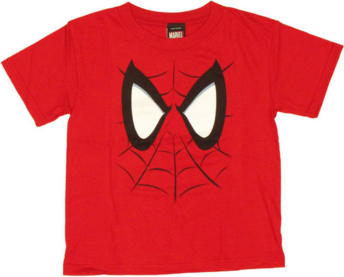 Spiderman Face Juvenile T Shirt Spiderman Face Juvenile T Shirt