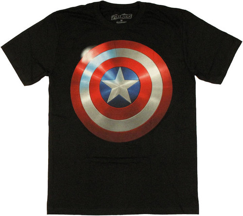 Captain America Movie Shield T Shirt Sheer Captain America Movie Shield T Shirt Sheer