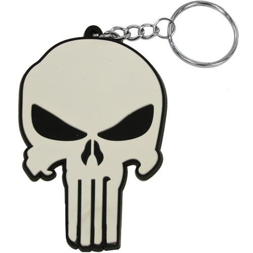 Punisher Movie Skull PVC Keychain