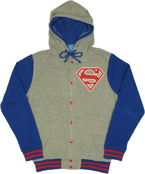 Superman Letterman Hoodie Superman Letterman Hoodie