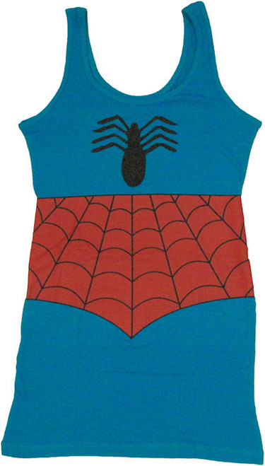 Spider Girl Blue Costume Tank Top Dress Spider Girl Blue Costume Tank Top Dress