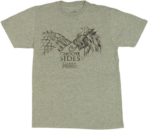 Game of Thrones Choose Sides T Shirt Game of Thrones Choose Sides T Shirt