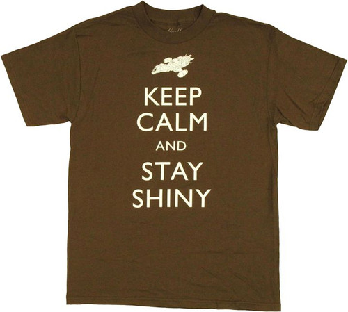 Firefly Keep Calm Stay Shiny T Shirt Firefly Keep Calm Stay Shiny T Shirt