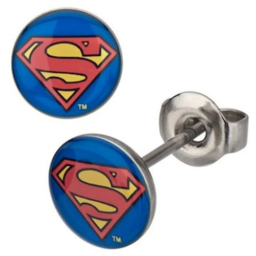 Superman Stud Earrings Superman Stud Earrings