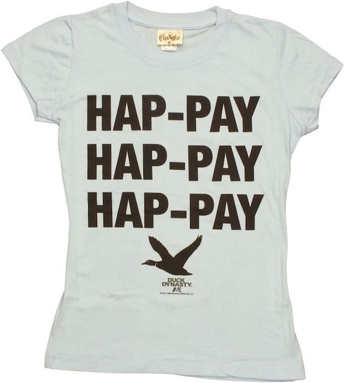 Duck Dynasty Hap Pay Blue Baby Tee