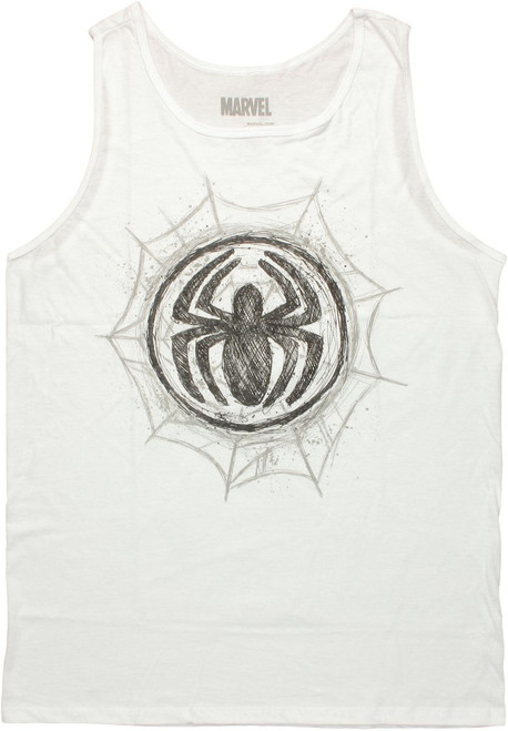 Spiderman Logo Sketch Tank Top Spiderman Logo Sketch Tank Top