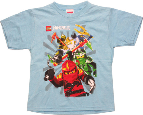 Lego Ninjago Ninja Herd Blue Juvenile T Shirt Lego Ninjago Ninja Herd Blue Juvenile T Shirt