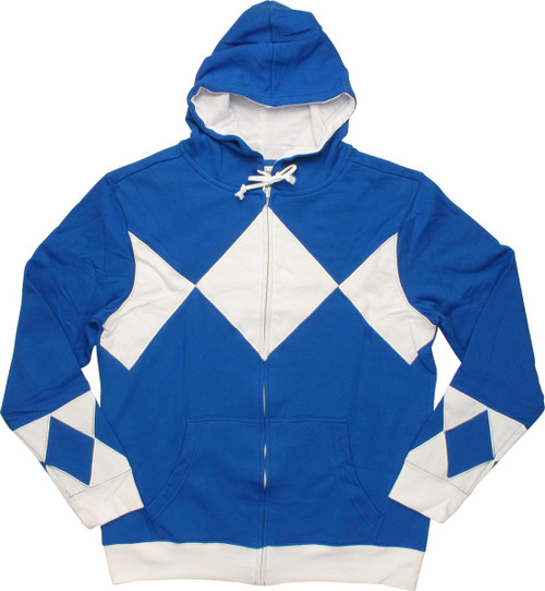 Power Rangers Blue Costume Hoodie Power Rangers Blue Costume Hoodie