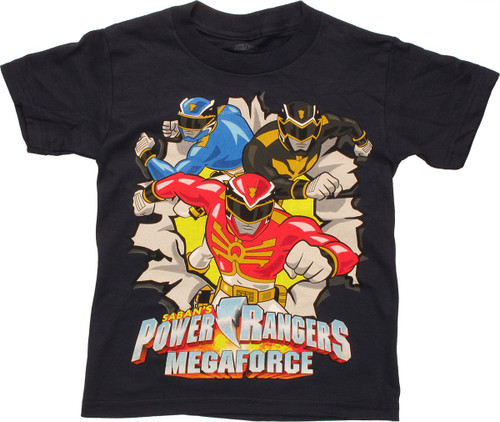 Power Rangers Megaforce Burst Youth T Shirt Power Rangers Megaforce Burst Youth T Shirt