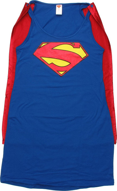 Superman New 52 Caped Tank Top Dress Superman New 52 Caped Tank Top Dress