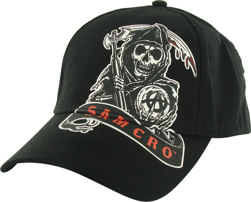 Sons of Anarchy Side Reaper Print Flex Hat Sons of Anarchy Side Reaper Print Flex Hat