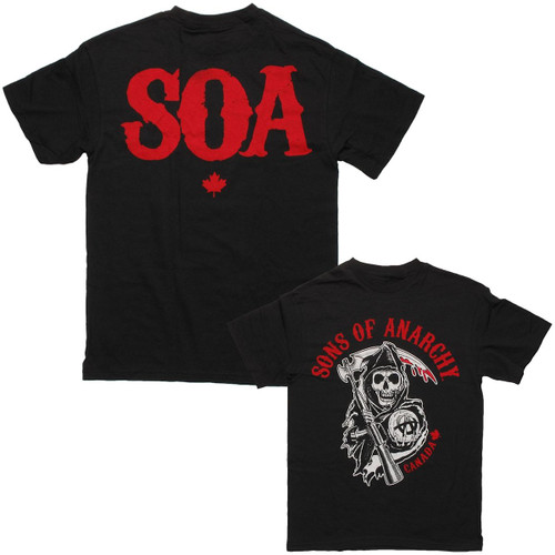 Sons of Anarchy Reaper Canada T Shirt Sons of Anarchy Reaper Canada T Shirt