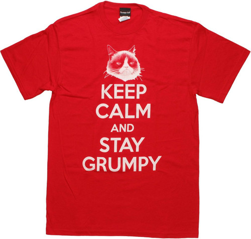 Grumpy Cat Keep Calm Stay Grumpy T Shirt