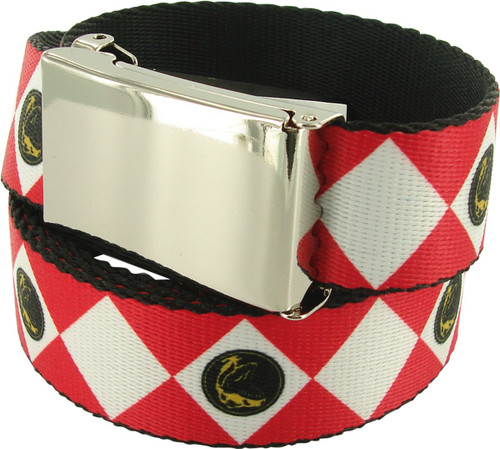 Power Rangers Red Uniform Mesh Belt Power Rangers Red Uniform Mesh Belt