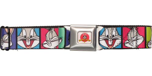 Looney Tunes Bugs Bunny Squares Seatbelt Mesh Belt Looney Tunes Bugs Bunny Squares Seatbelt Mesh Belt