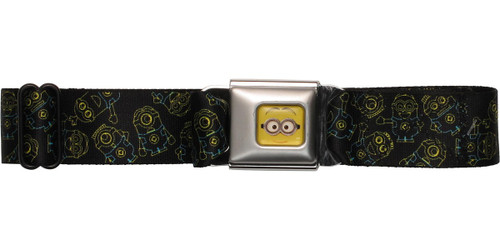 Despicable Me Outline Minions Seatbelt Mesh Belt Despicable Me Outline Minions Seatbelt Mesh Belt