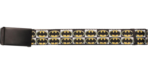 Batman Checker Board Logos Mesh Belt Batman Checker Board Logos Mesh Belt