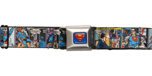 Superman Comic Panels Seatbelt Belt Superman Comic Panels Seatbelt Belt