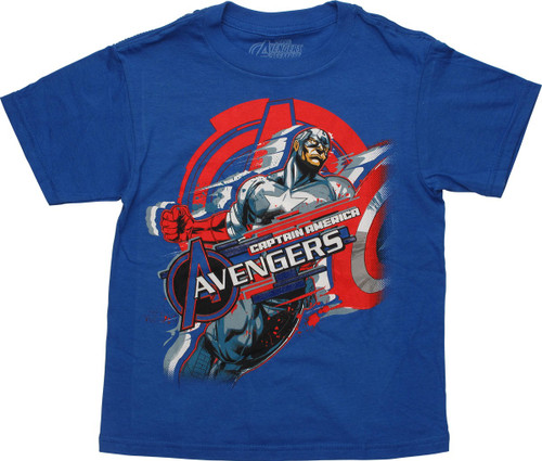 Captain America Avengers Dash Juvenile T-Shirt Captain America Avengers Dash Juvenile T-Shirt