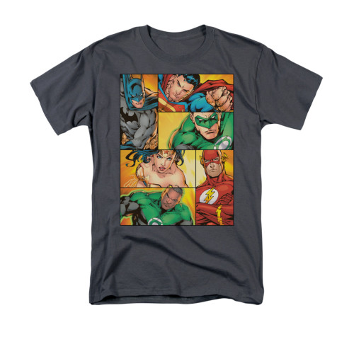Justice League Hero Boxes T Shirt Justice League Hero Boxes T Shirt