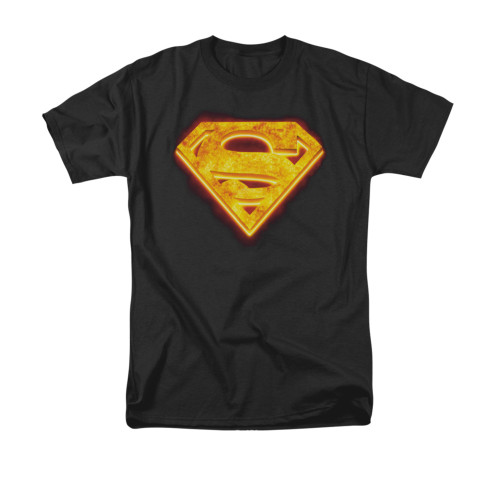 Superman Hot Steel Shield T Shirt