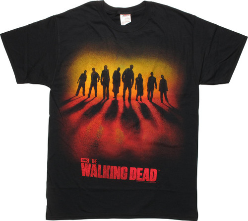 Walking Dead Zombie Walkers Sunset T-Shirt Walking Dead Zombie Walkers Sunset T-Shirt