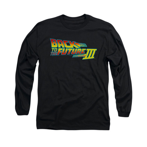 Back to the Future 3 Logo Long Sleeve T Shirt Back to the Future 3 Logo Long Sleeve T Shirt