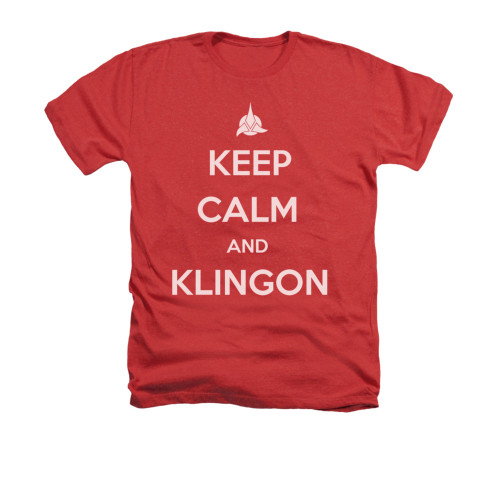Star Trek Keep Calm Klingon Heather T Shirt Star Trek Keep Calm Klingon Heather T Shirt