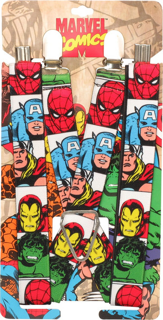 Avengers Faces Squares Suspenders Avengers Faces Squares Suspenders