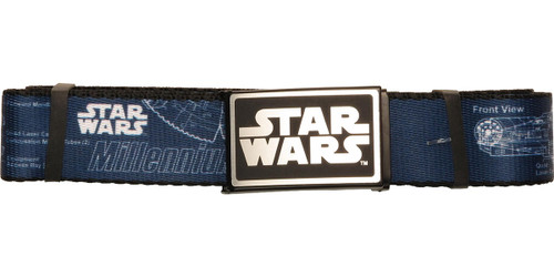 Star Wars Falcon Blueprints Navy Mesh Belt Star Wars Falcon Blueprints Navy Mesh Belt