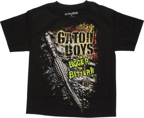 Gator Boys Bigger Better Black Youth T Shirt Gator Boys Bigger Better Black Youth T Shirt
