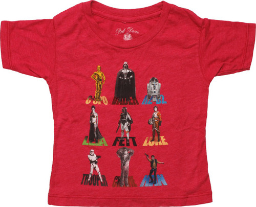 Star Wars Characters and Names Infant T-Shirt Star Wars Characters and Names Infant T-Shirt