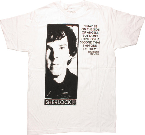 Sherlock I May Be on the Side of Angels T-Shirt Sherlock I May Be on the Side of Angels T-Shirt
