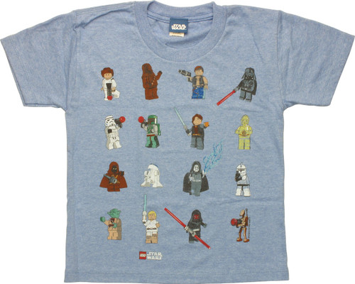 Star Wars Lego Characters Juvenile T-Shirt Star Wars Lego Characters Juvenile T-Shirt