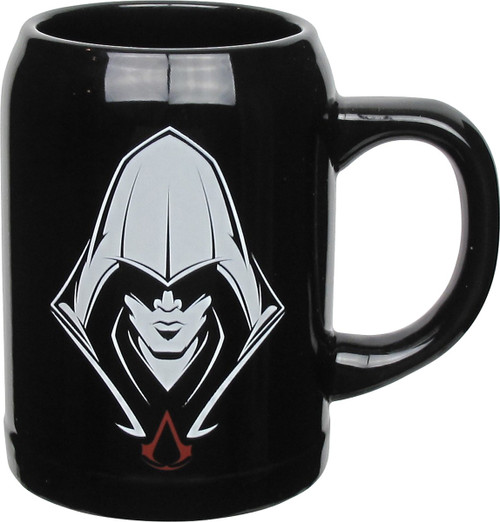 Assassins Creed Hooded Face Stein Mug Assassins Creed Hooded Face Stein Mug