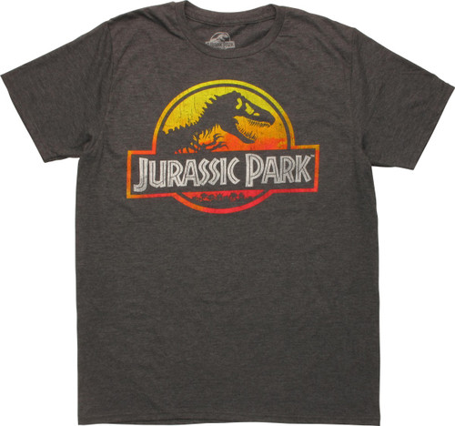 Jurassic Park Sunset Vintage Logo T-Shirt Jurassic Park Sunset Vintage Logo T-Shirt