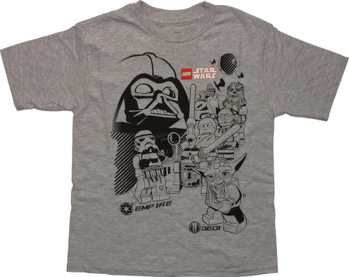 Star Wars Lego Empire Vs. Jedi Juvenile T-Shirt Star Wars Lego Empire Vs. Jedi Juvenile T-Shirt