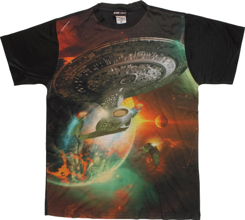 Star Trek Battle Ships BB Sublimated T-Shirt Star Trek Battle Ships BB Sublimated T-Shirt