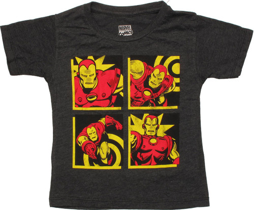 Iron Man Vintage Squares Toddler T-Shirt Iron Man Vintage Squares Toddler T-Shirt