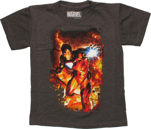 Iron Man Repulsor Fire Juvenile T-Shirt Iron Man Repulsor Fire Juvenile T-Shirt