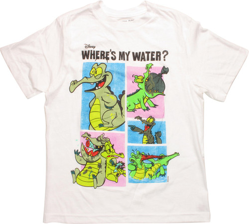 Where's My Water Frames White Youth T-Shirt