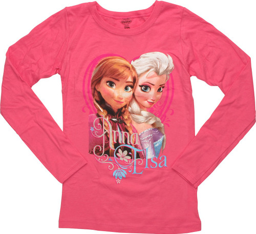 Frozen Names Glitter Long Sleeve Juvenile T-Shirt Frozen Names Glitter Long Sleeve Juvenile T-Shirt