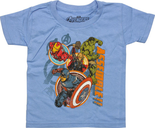 Avengers Assemble Circles Logos Toddler T-Shirt Avengers Assemble Circles Logos Toddler T-Shirt
