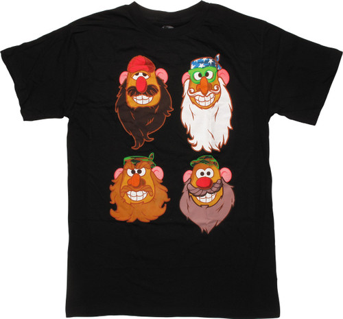 Mr Potato Duck Dynasty Heads T-Shirt Mr Potato Duck Dynasty Heads T-Shirt