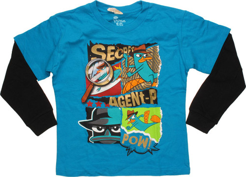 Phineas And Ferb Agent P Pow Ls Youth T Shirt