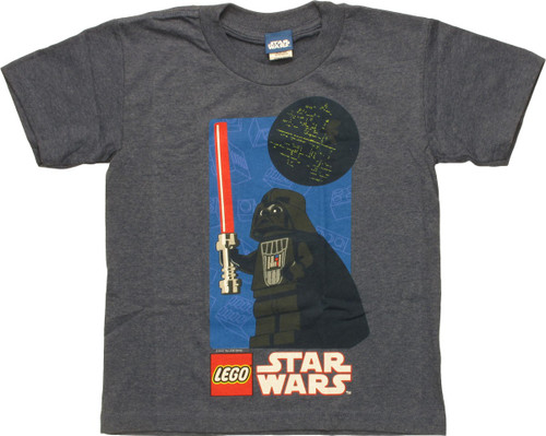 Star Wars Lego Vader Death Star Juvenile T-Shirt Star Wars Lego Vader Death Star Juvenile T-Shirt