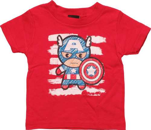 Captain America Crayon Toy Infant T Shirt