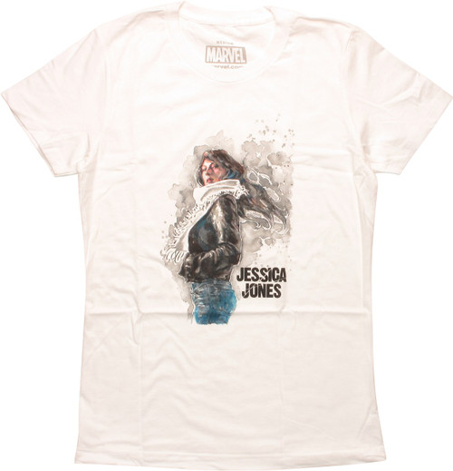 Jessica Jones Watercolor Womens Boyfriend T-Shirt